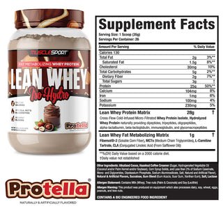 Lean Whey™ Iso Hydro Gourmet Protein 2lb